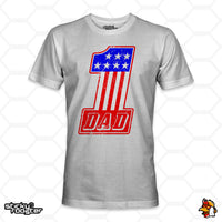 Load image into Gallery viewer, #1 Dad USA shirt
