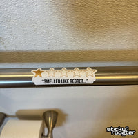 Load image into Gallery viewer, 1 Star Bathroom Review stickers - 4 pack
