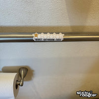 Load image into Gallery viewer, 1 Star Bathroom Review stickers - 4 pack
