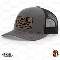 Load image into Gallery viewer, Dad In The Streets Leather Patch hat

