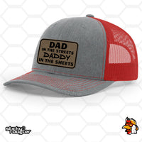 Load image into Gallery viewer, Dad In The Streets Leather Patch hat
