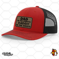 Load image into Gallery viewer, Dad In The Streets Leather Patch hat
