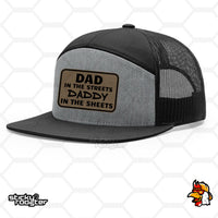 Load image into Gallery viewer, Dad In The Streets Leather Patch hat
