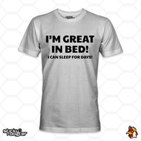 Load image into Gallery viewer, I&#39;m Great In Bed shirt
