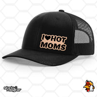 Load image into Gallery viewer, I Love Hot Moms Leather Patch hat
