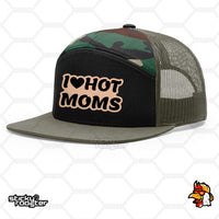Load image into Gallery viewer, I Love Hot Moms Leather Patch hat
