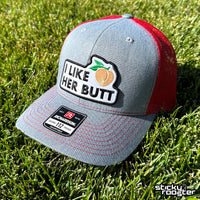 Load image into Gallery viewer, I Like Her Butt embroidered patch hat
