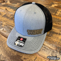 Load image into Gallery viewer, I Speak Fluent Sarcasm Leather Patch hat
