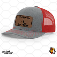 Load image into Gallery viewer, Master Baiter Leather Patch hat
