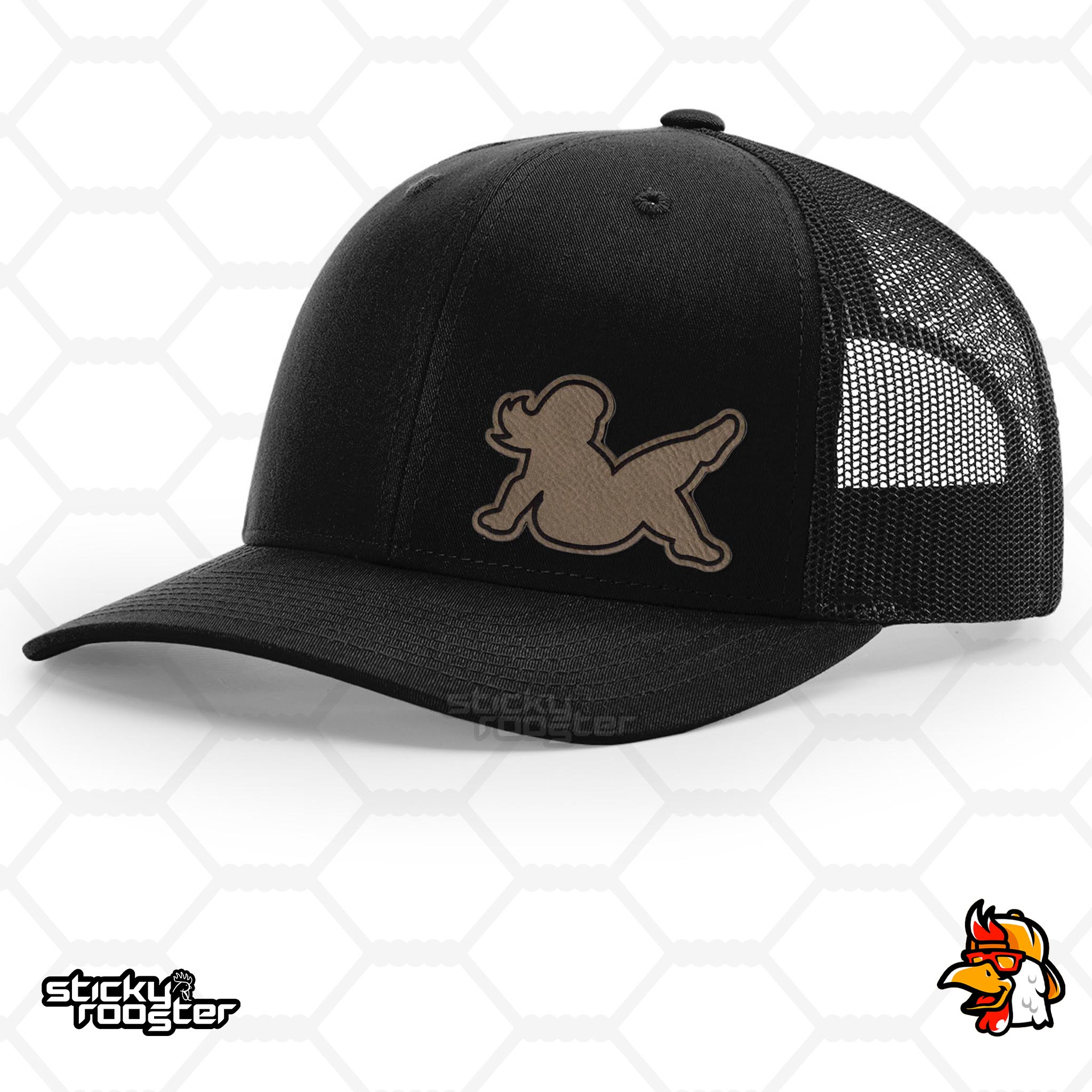 Real Mudflap Girl Leather Patch hat | StickyRooster display picture 2