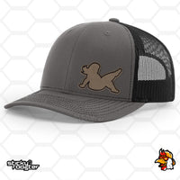 Load image into Gallery viewer, Real Mudflap Girl Leather Patch hat
