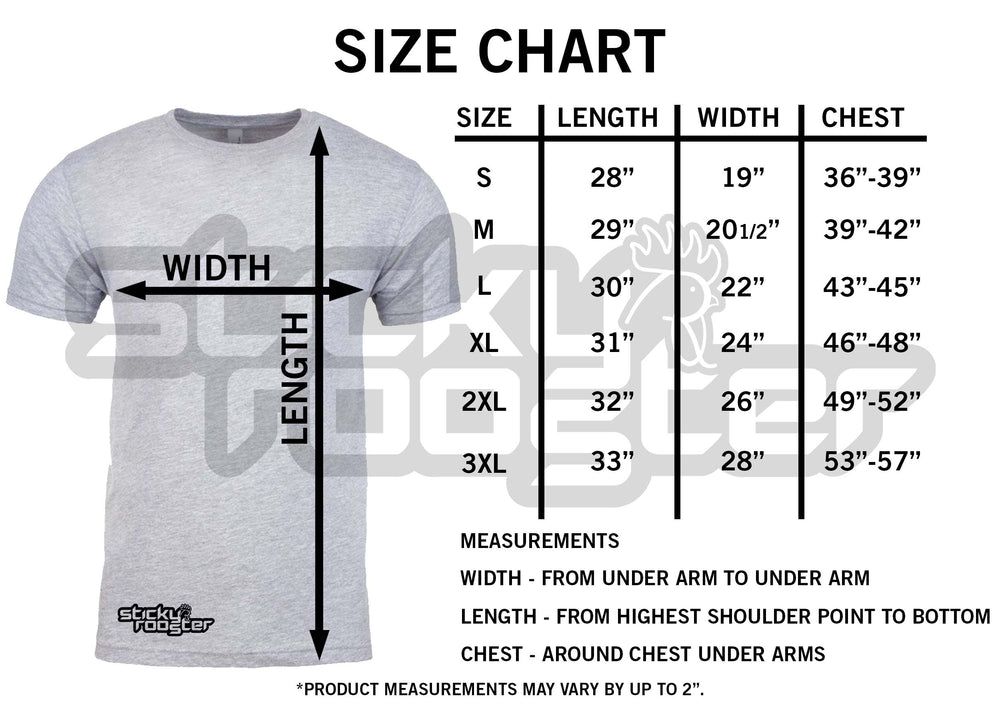 High Five Sizing Chart