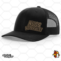 Load image into Gallery viewer, Nugs Not Drugs Leather Patch hat
