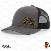 Load image into Gallery viewer, Nugs Not Drugs Leather Patch hat
