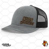 Load image into Gallery viewer, Nugs Not Drugs Leather Patch hat
