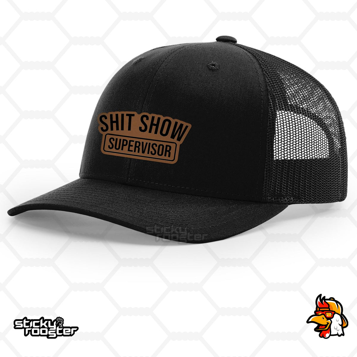 Shit Show Supervisor Leather Patch hat