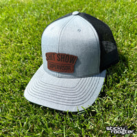 Load image into Gallery viewer, Shit Show Supervisor Leather Patch hat
