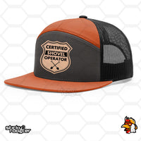 Load image into Gallery viewer, Certified Shovel Operator Leather Patch hat

