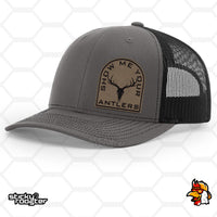 Load image into Gallery viewer, Show Me Your Antlers Leather Patch hat
