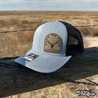 Load image into Gallery viewer, Show Me Your Antlers Leather Patch hat
