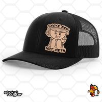 Load image into Gallery viewer, Smoke Meat Not Meth Leather Patch hat
