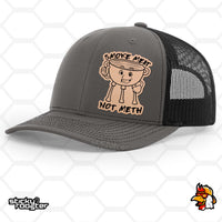 Load image into Gallery viewer, Smoke Meat Not Meth Leather Patch hat
