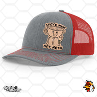 Load image into Gallery viewer, Smoke Meat Not Meth Leather Patch hat
