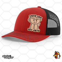 Load image into Gallery viewer, Smoke Meat Not Meth Leather Patch hat
