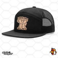 Load image into Gallery viewer, Smoke Meat Not Meth Leather Patch hat
