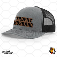 Load image into Gallery viewer, Trophy Husband Leather Patch hat
