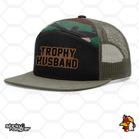 Load image into Gallery viewer, Trophy Husband Leather Patch hat
