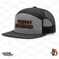 Load image into Gallery viewer, Trophy Husband Leather Patch hat

