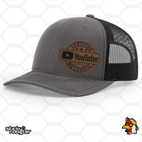 Load image into Gallery viewer, Certified YouTube Mechanic Leather Patch hat
