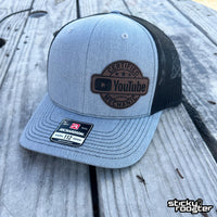 Load image into Gallery viewer, Certified YouTube Mechanic Leather Patch hat
