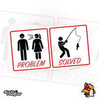 Load image into Gallery viewer, Problem - Solved fishing sticker

