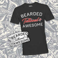 Load image into Gallery viewer, Bearded Tattooed and Awesome shirt
