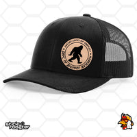 Load image into Gallery viewer, Bigfoot Research Leather Patch hat
