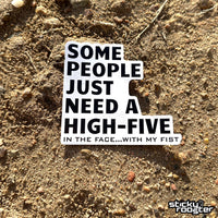 Load image into Gallery viewer, Some People Just Need A High-Five sticker
