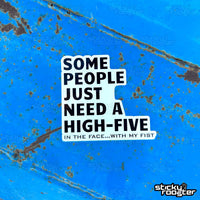 Load image into Gallery viewer, Some People Just Need A High-Five sticker
