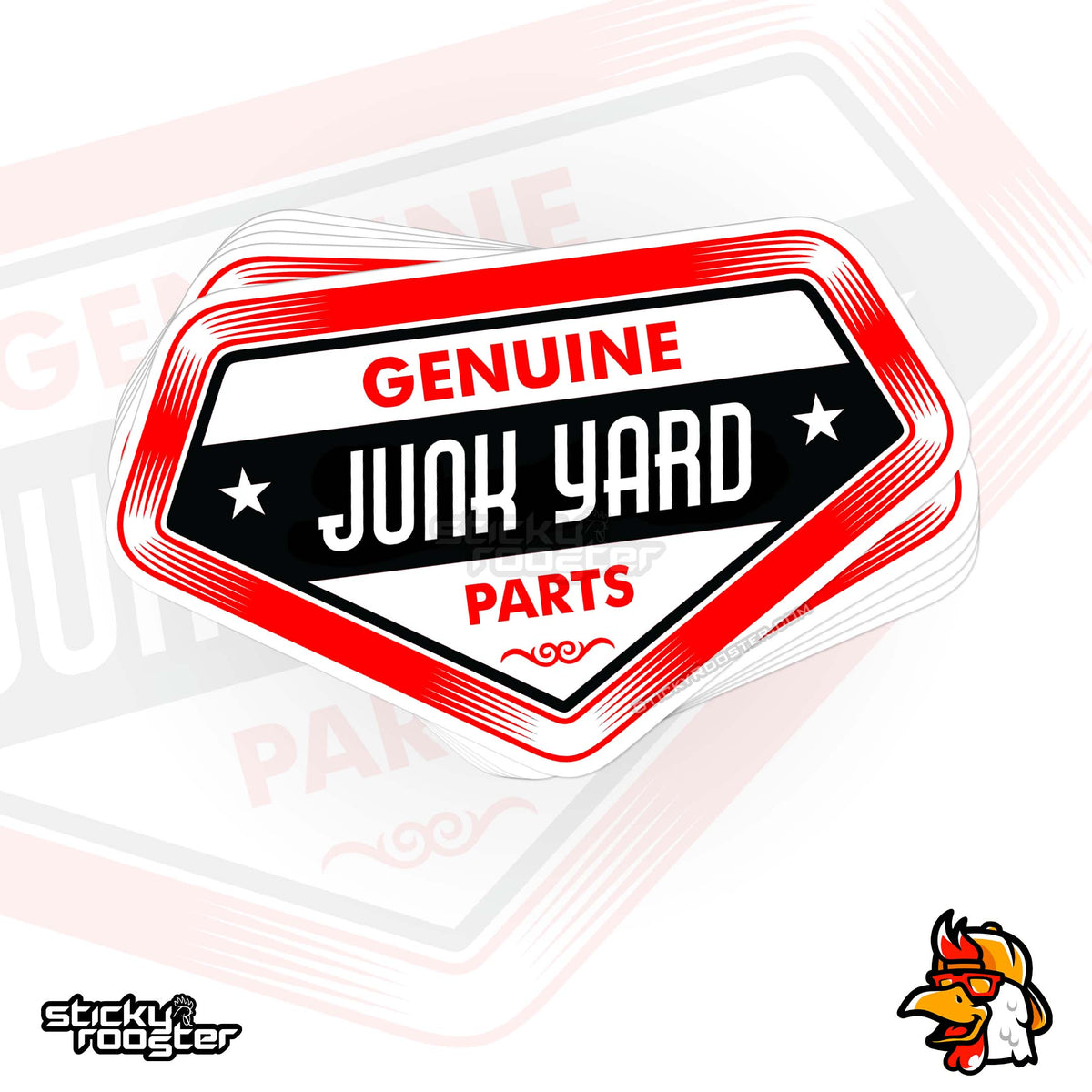 That Part Sticker Genuine Junk Yard Parts sticker | StickyRooster