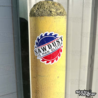 Load image into Gallery viewer, Sawdust Is Man Glitter sticker
