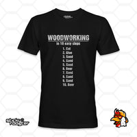 Load image into Gallery viewer, Woodworking In 10 Easy Steps shirt
