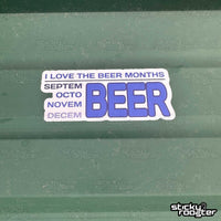 Load image into Gallery viewer, Beer Months sticker - StickyRooster
