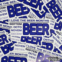 Load image into Gallery viewer, Beer Months sticker - StickyRooster
