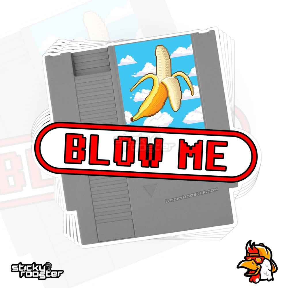 Blow Me retro sticker - StickyRooster