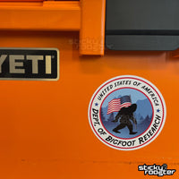 Load image into Gallery viewer, Dept of Bigfoot Research sticker - StickyRooster
