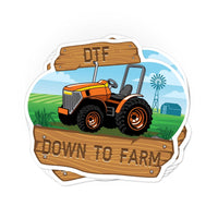 Load image into Gallery viewer, Down To Farm DTF sticker - StickyRooster
