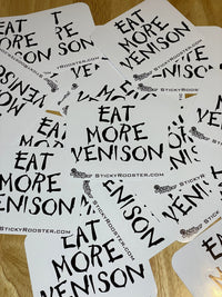 Load image into Gallery viewer, Eat More Venison sticker - StickyRooster
