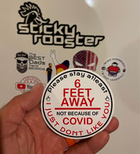 Load image into Gallery viewer, Funny Covid Sticker - StickyRooster
