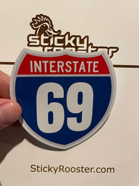 Load image into Gallery viewer, I-69 sticker - StickyRooster
